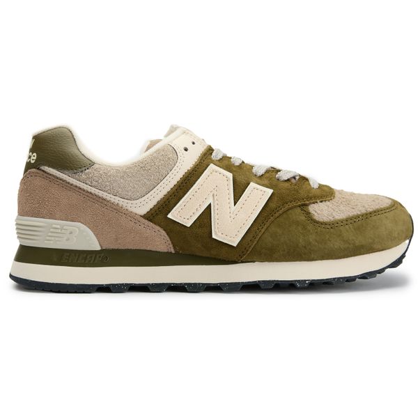 MUST GO! WORN ONCE! - NEW BALANCE 574 - MENS 10.5 -  KHAKI SUEDE NUBUCK Mens New Balance 574  main image 4