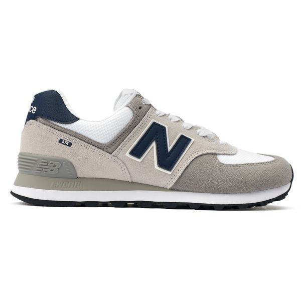 スニーカー NEW BALANCE Men Sneakers White NBML574EAG Mens New Balance 574 Sneakers In White/Grey/Blue | Soletrader