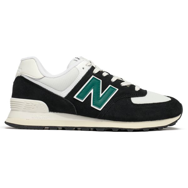 Mens New Balance 574 Sneakers In Black | Soletrader
