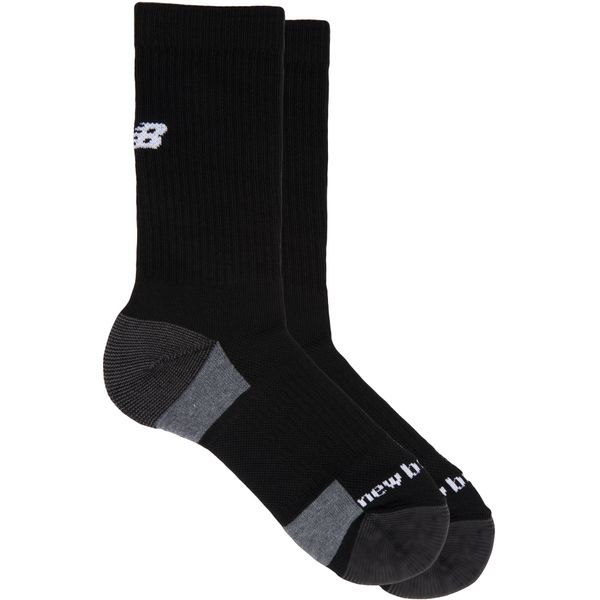 Mens New Balance Crew Socks In Black Soletrader