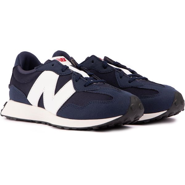 Boys & Girls New Balance 327 Sneakers In Navy Blue | Soletrader