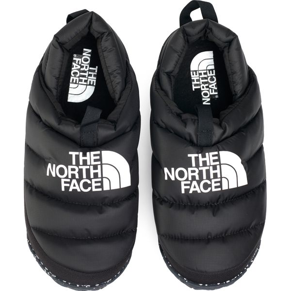 Mens The North Face Nuptse Mule Slippers In Black | Soletrader