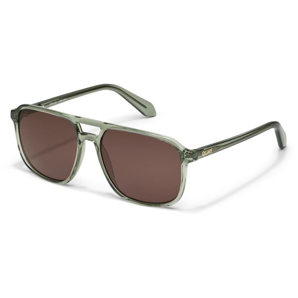 NEW ! on the Fly POLARIZED Quay Australia Brown Sunglasses with Green Lenses Quay on The Fly | eBay main image 2