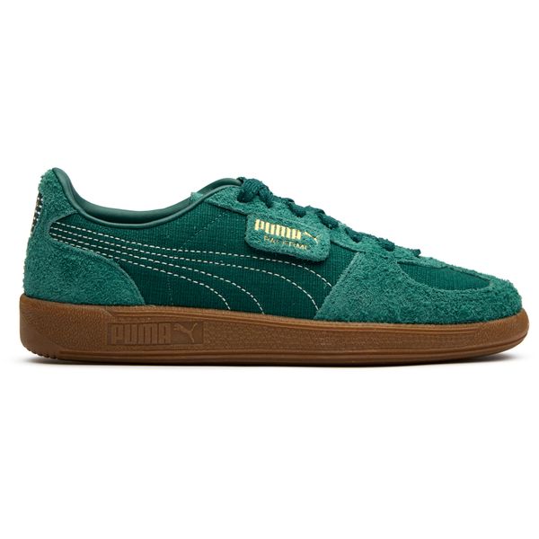 Mens Puma Palermo Texture Sneakers In Dark Myrtle/Gold | Soletrader