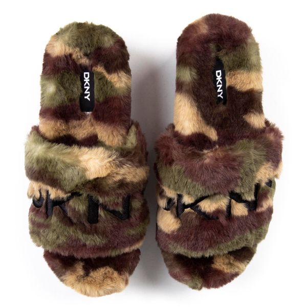 Dkny fur slides online