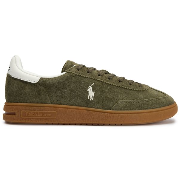 Mens Polo Ralph Lauren Bedford Pp Sneakers In Army Green | Soletrader