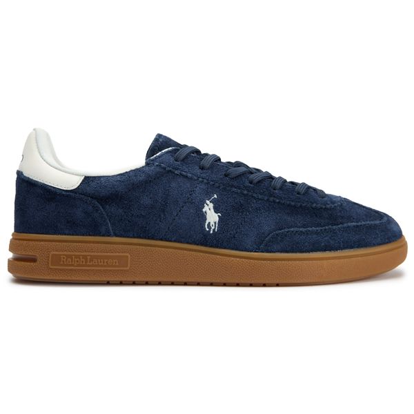 Mens Polo Ralph Lauren Bedford Pp Sneakers In Navy Blue | Soletrader