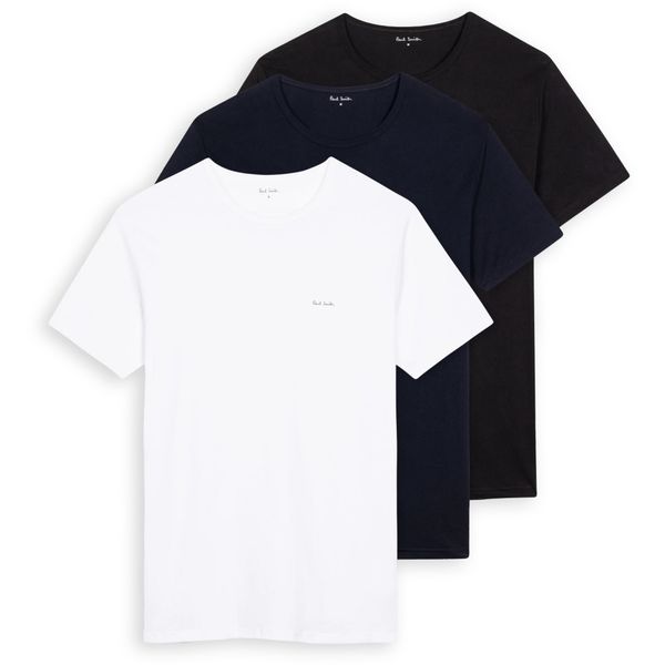 Herren Paul Smith Crew 3 Pack T-Shirt In Mehrfarbig | Soletrader