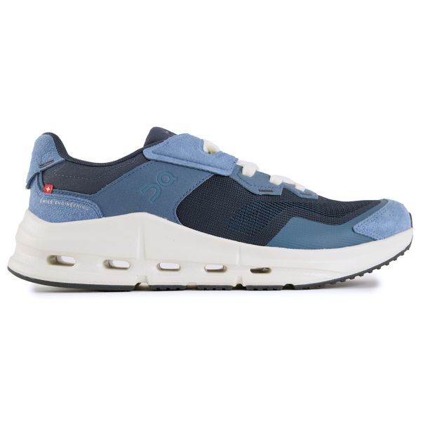 Mens On Cloudnova Rift Trainers In Steel/Navy Blue | SOLE