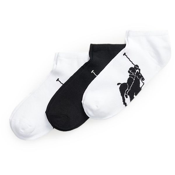 Mens Polo Ralph Lauren 3 Pack Trainer Socks In Multi | Soletrader