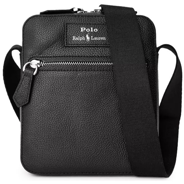 Mens Polo Ralph Lauren Shoulder Cross Body Bag In Black | Soletrader