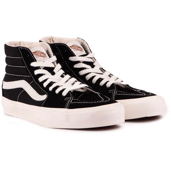 Mens Vans Sk8-Hi Sneakers In Black | Soletrader