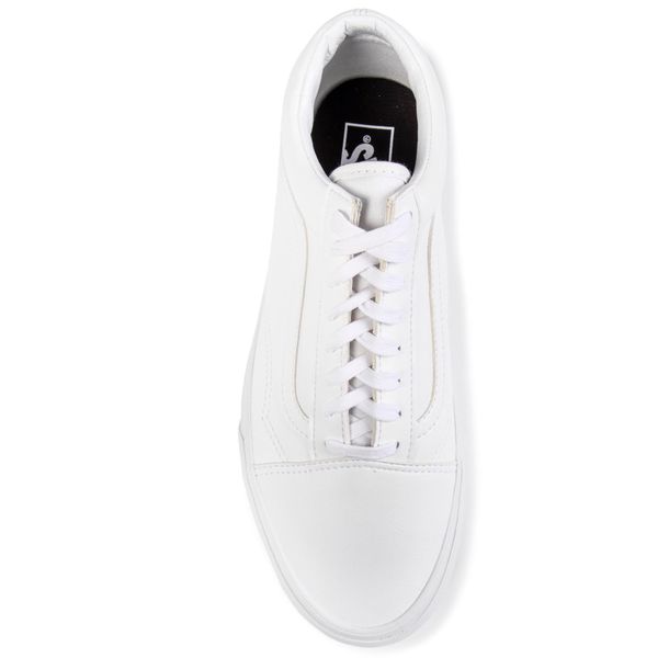 vans old skool in true white