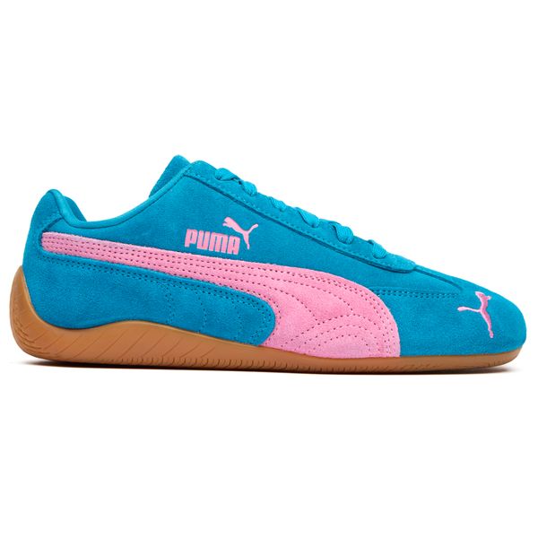 Womens Puma Speedcat OG Sneakers In Tropical Blue/Poised Pink