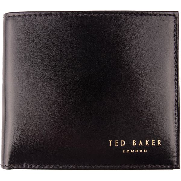 Ted baker london black foldover unisex clutch wallet hot