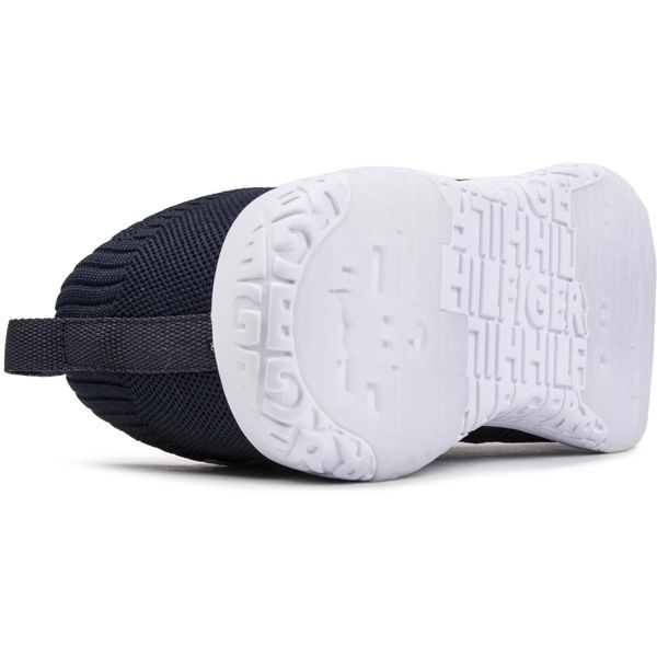 Mens Tommy Hilfiger Corporate Knit Rib Trainers In Blue | Soletrader