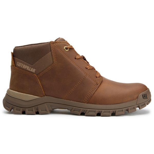 Mens Caterpillar Threshold Chukka Boots In Mushroom | Soletrader