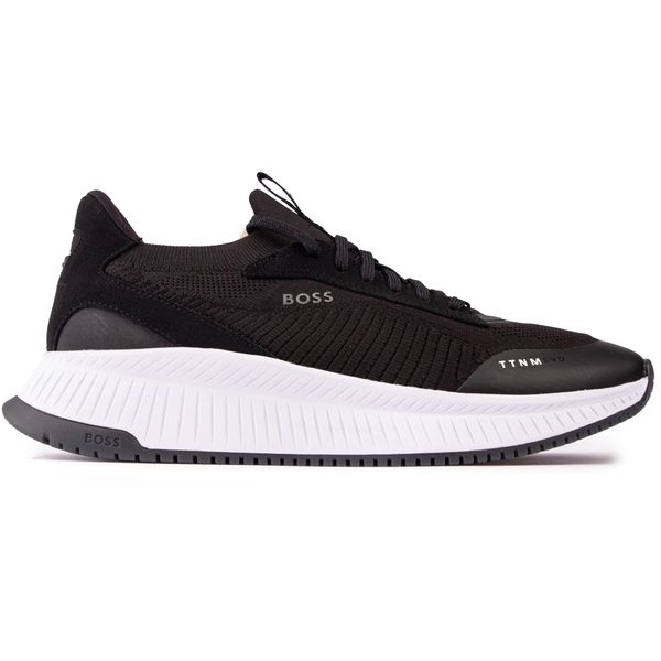 【関税込み】BOSS ブラック TTNM Evo スニーカー Boss Ttnm Evo Runn In Dark Blue For Men | Low Pro Lace Up