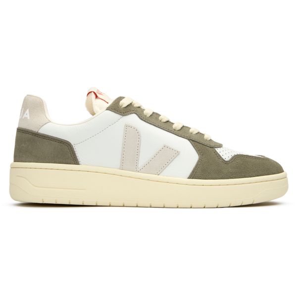 スニーカー VEJA V-82 LEATHER SNEAKER Womens Veja V-82 Leather Sneakers In White/Natural Khaki