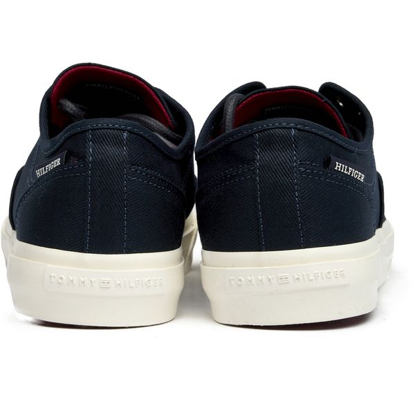 Mens Tommy Hilfiger Vulc Low Oxford Sneakers In Navy  display picture 2