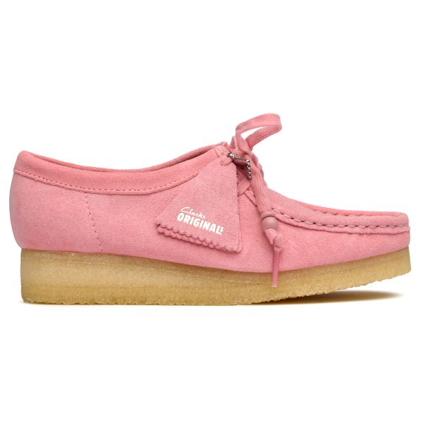 Womens Clarks Wallabee Shoes In Pink | Soletrader