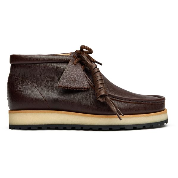 Mens Clarks Wallabee Scout Boots In Brown | Soletrader