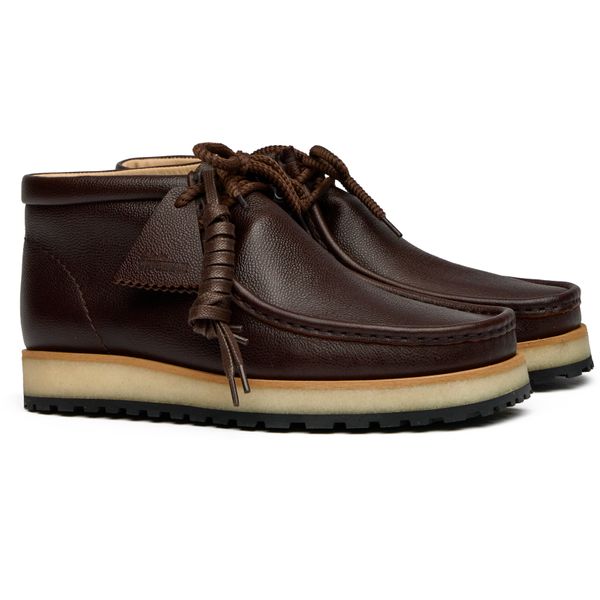 Mens Clarks Wallabee Scout Boots In Brown | Soletrader