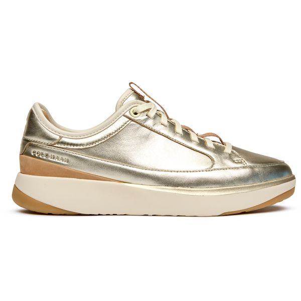 Womens Cole Haan Grandpro All Day Court Sneakers In Soft Gold