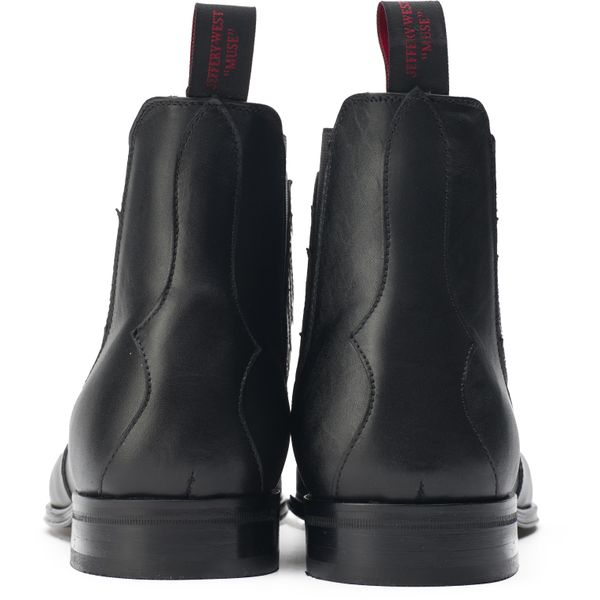 Baskets Montantes Jeffery West En Cuir Noir - Taille 44 - Occasion Pour Homme