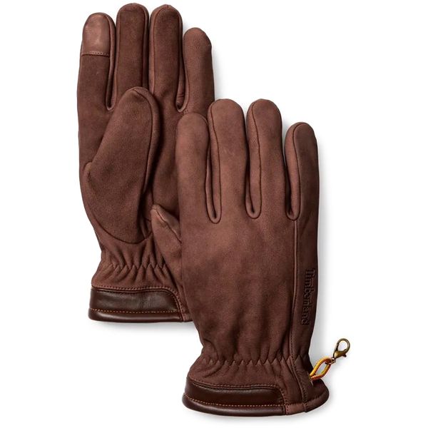 Mens Timberland Winter Hill Nubuck Gloves In Brown | Soletrader