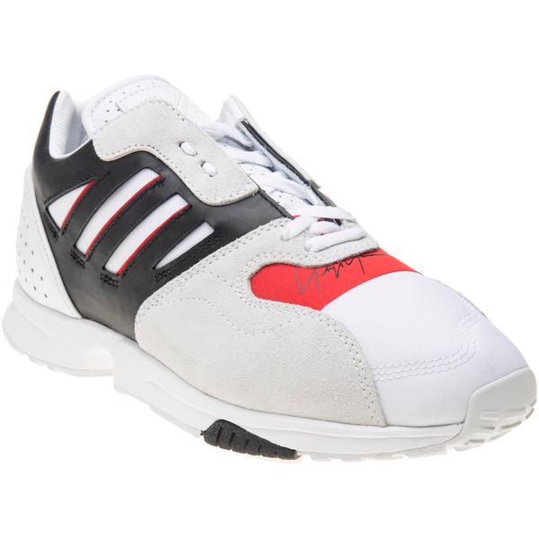 Mens Y-3 Zx Run Trainers In Ftwwht/Black/Red | Soletrader