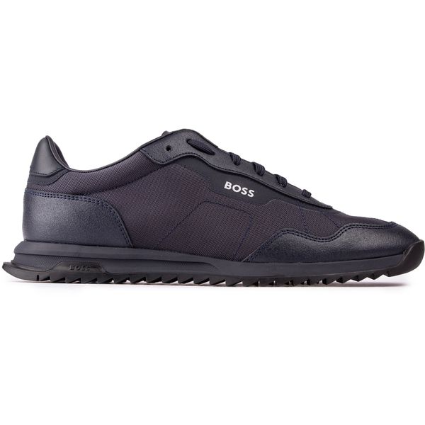 Mens Boss Zayn Trainers In Navy Blue Soletrader