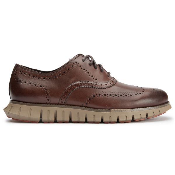 Mens Cole Haan Zerogrand Remastered Wing Tip Oxford Shoes In Dark