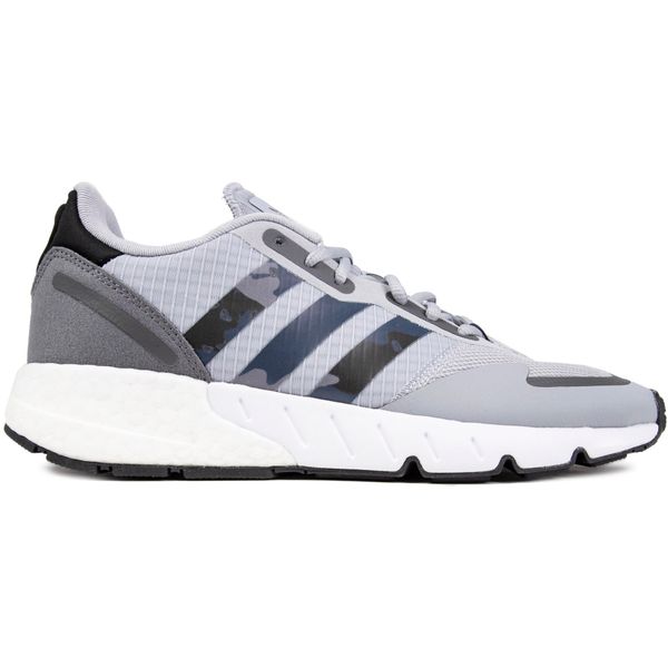 Mens Adidas Zx 1K Boost Trainers In Grey | Soletrader