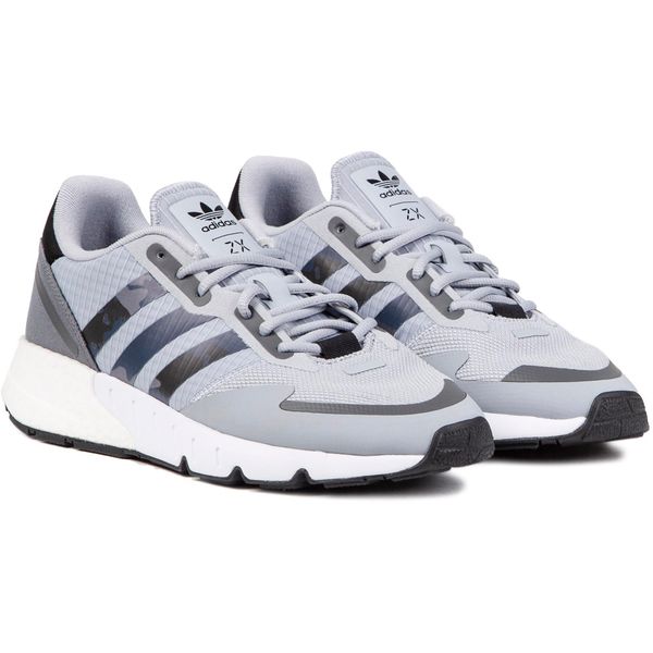 Mens Adidas Zx 1K Boost Trainers In Grey | Soletrader