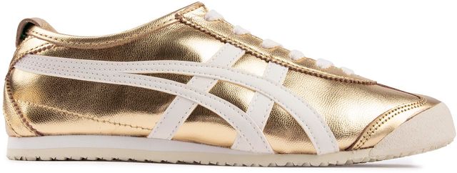 Womens Onitsuka Tiger Mexico 66 Trainers In Gold/White | Soletrader