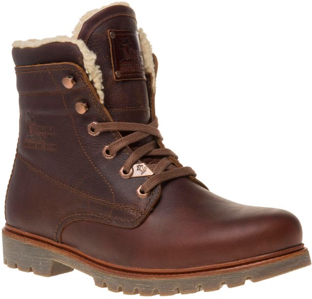Panama Jack Men's Panama Ankle Boots - Brown Leather Mid-Calf Boots (Size 11.5)