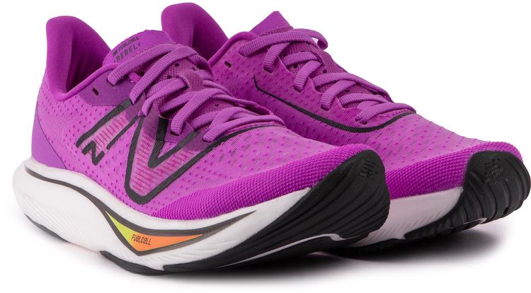 Womens New Balance Fuelcell Rebel V3 Trainers In Bright Purple | Soletrader