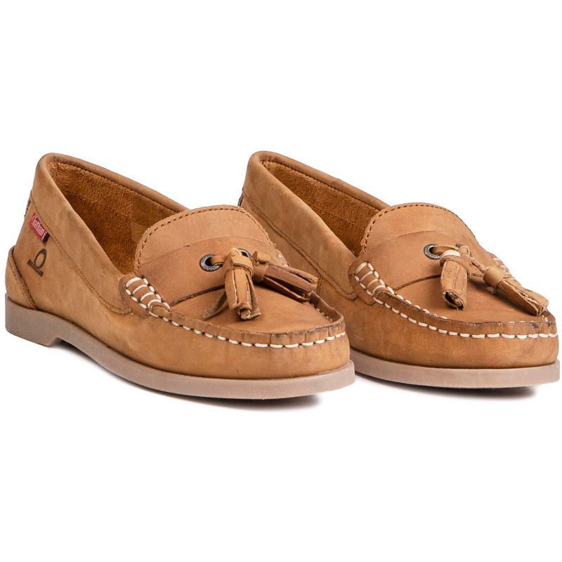 Chatham Marine Womens Arora Boat Shoes Tan UK