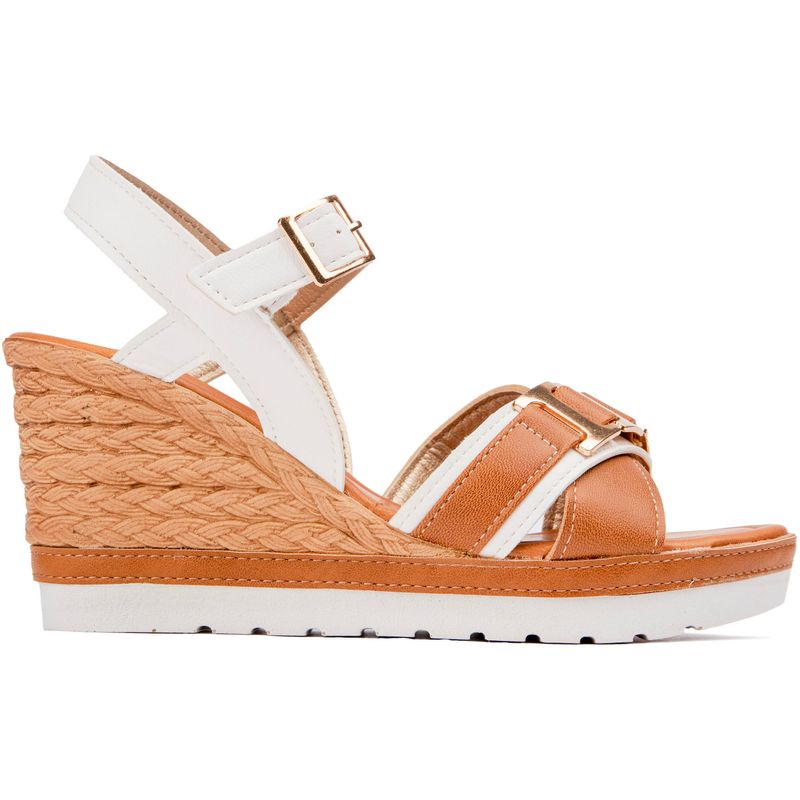 Lotus Womens Bardolino Wedges Sandals White