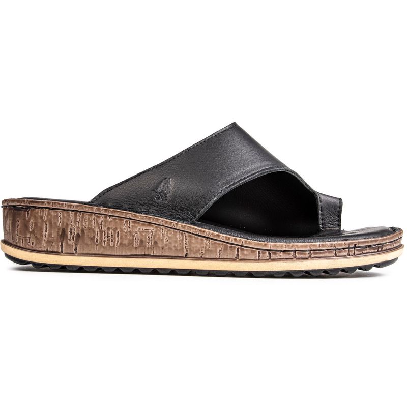 Hush Puppies Womens Elissa Wedges Sandals Black