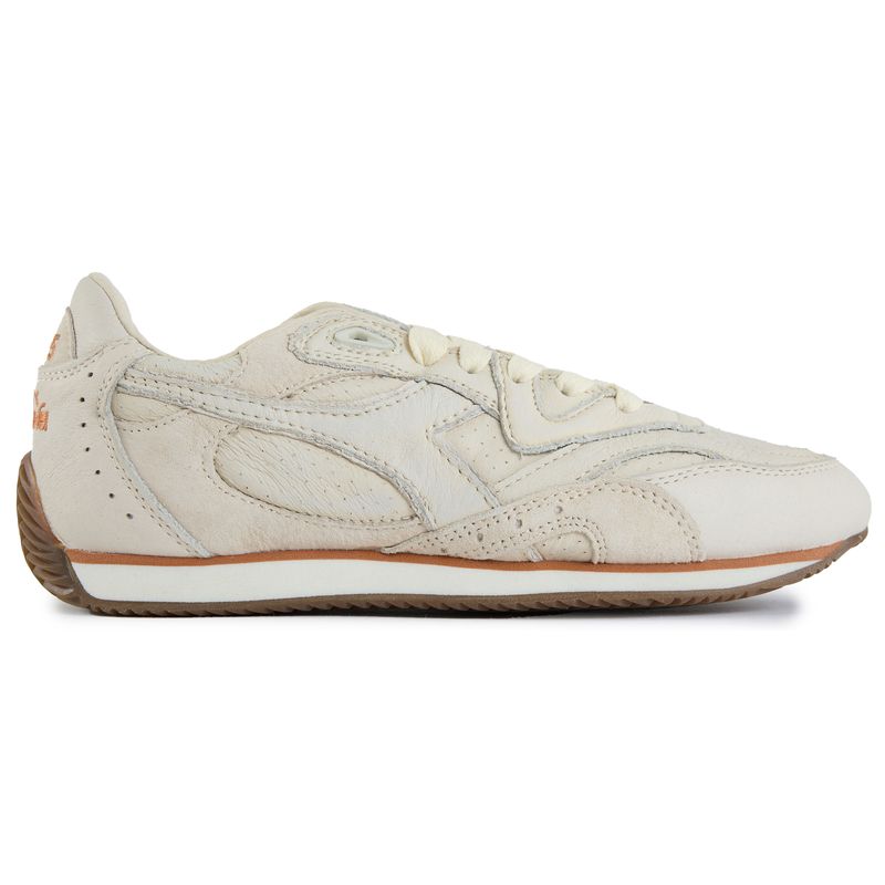 Diadora Womens Equipe Revenge Dune Used Italia Casual Sneakers White