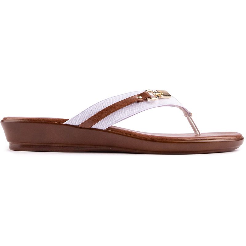 Lotus Womens Esino Flats Sandals White