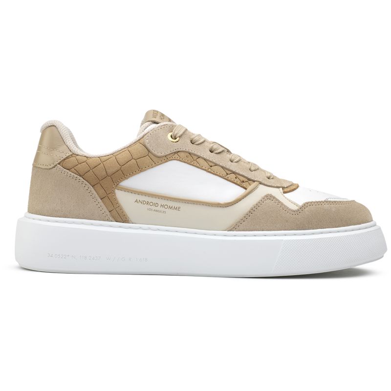 Android Homme Mens Oversized Forum Court Court Sneakers White