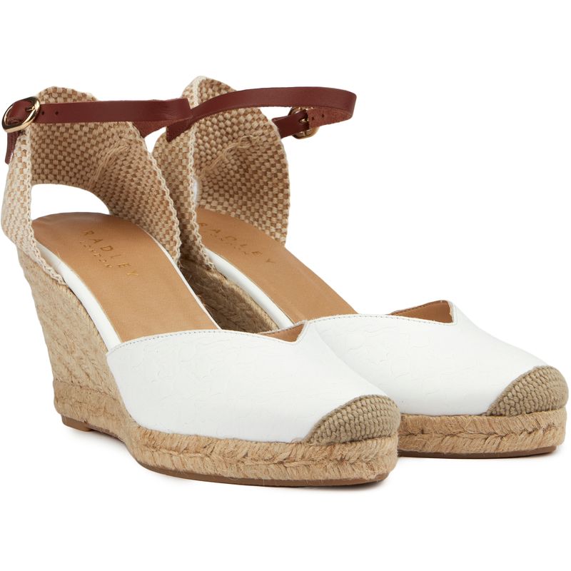 Radley Womens Glasshouse Street Espadrilles Sandals White