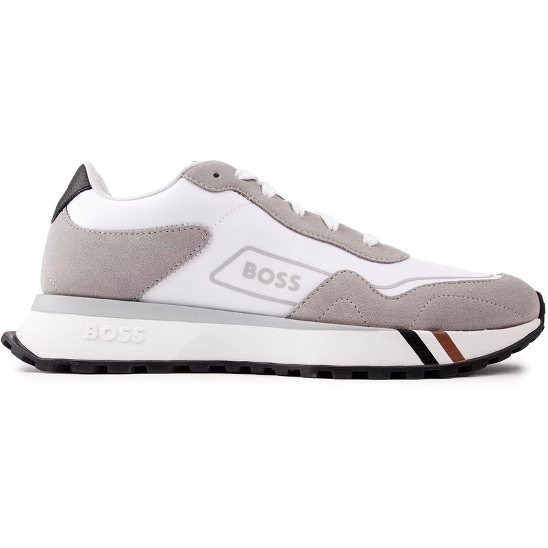 Pre-owned Hugo Boss Boss Herren Jonah Run Laufschuhe Weiss