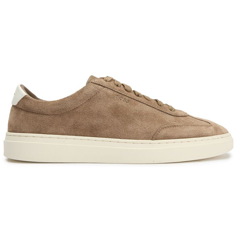 Boss Mens Kieran Tenn Suede Casual Sneakers Brown