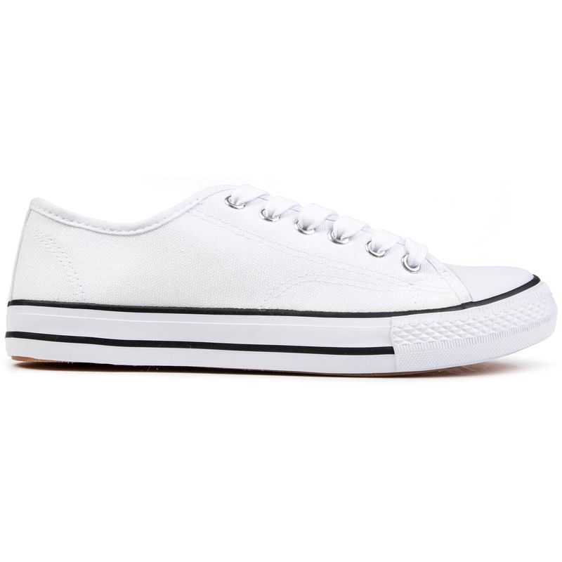 Falcon Womens Leanne Plimsolls Trainers White
