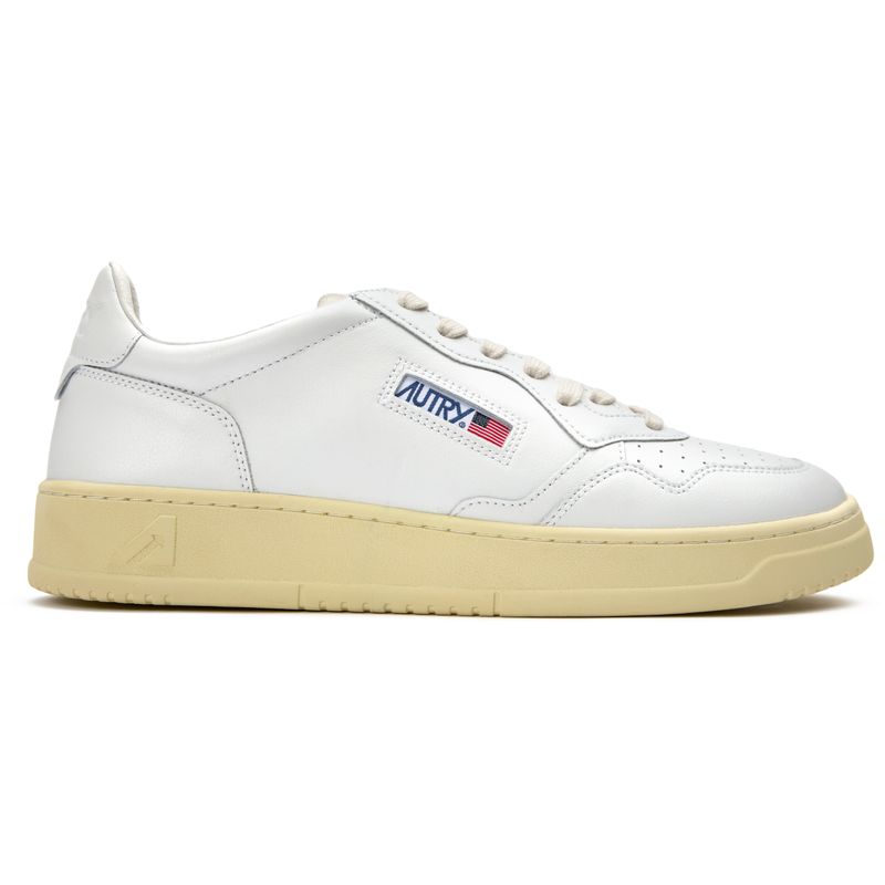 Autry Mens Medalist Low Casual Trainers White