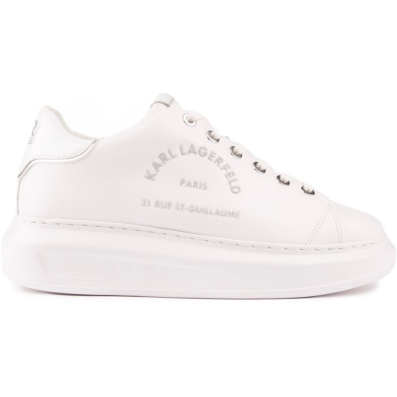 Pre-owned Karl Lagerfeld Damen Krew Tennisschuhe Weiss